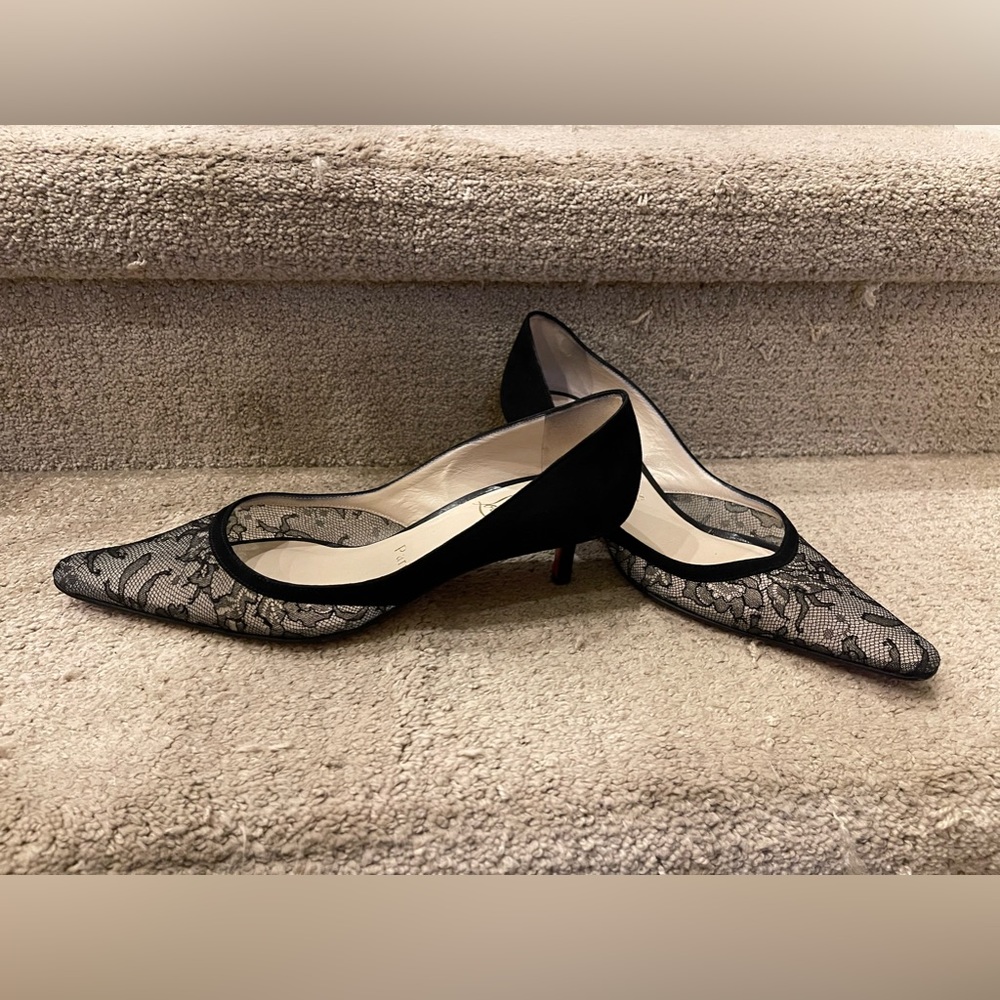 Christian louboutin kitten heels size 7